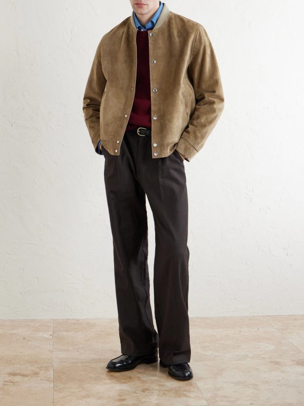 Suede Bomber Jacket - OU