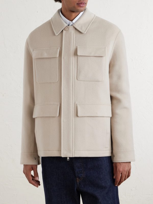 Wool and Cashmere-Blend Jacket - FR