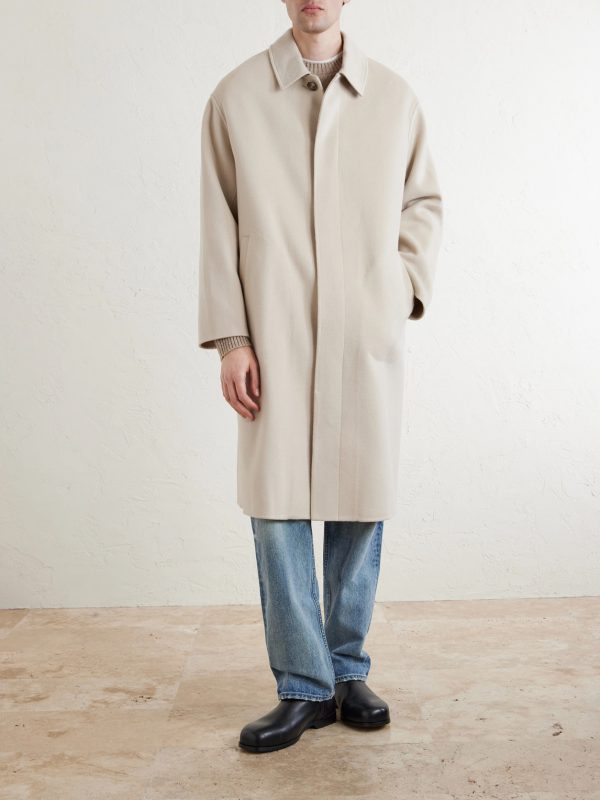 Wool and Cashmere-Blend Coat - FR Wool and Cashmere-Blend Coat - FR
