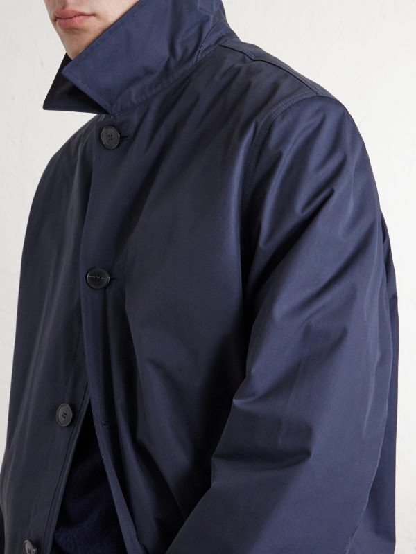 Cotton-Blend Gabardine Trench Coat - E1 Cotton-Blend Gabardine Trench Coat - E1