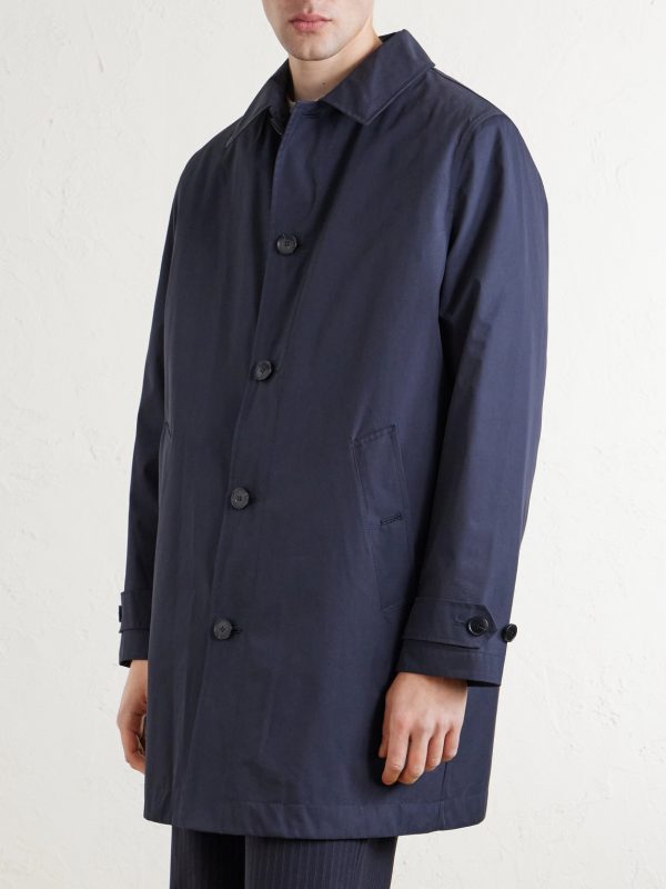 Cotton-Blend Gabardine Trench Coat - FR Cotton-Blend Gabardine Trench Coat - FR