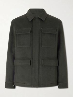 Wool and Cashmere-Blend Jacket Wool and Cashmere-Blend Jacket