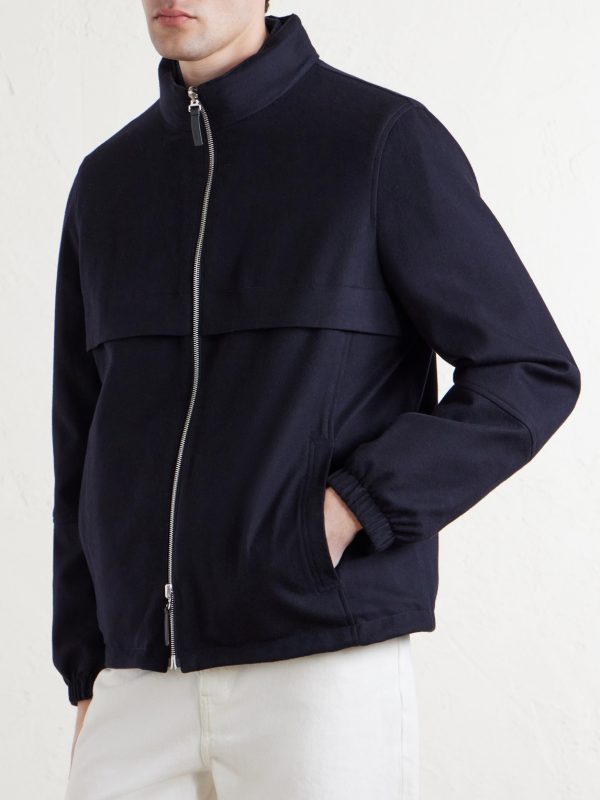 Reversible Shell, Wool and Cashemere-Blend Jacket - FR Reversible Shell, Wool and Cashemere-Blend Jacket - FR