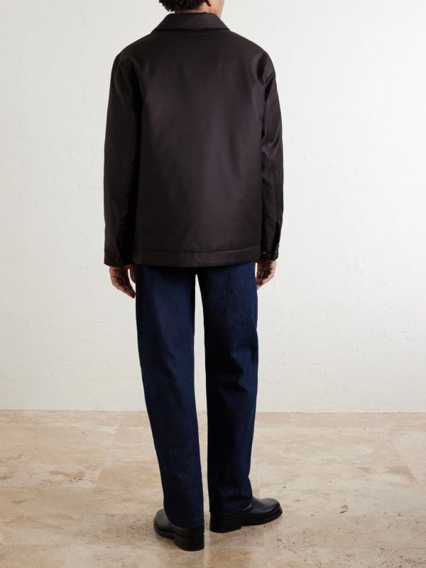 Padded Wool and Silk-Blend Jacket - BK Padded Wool and Silk-Blend Jacket - BK