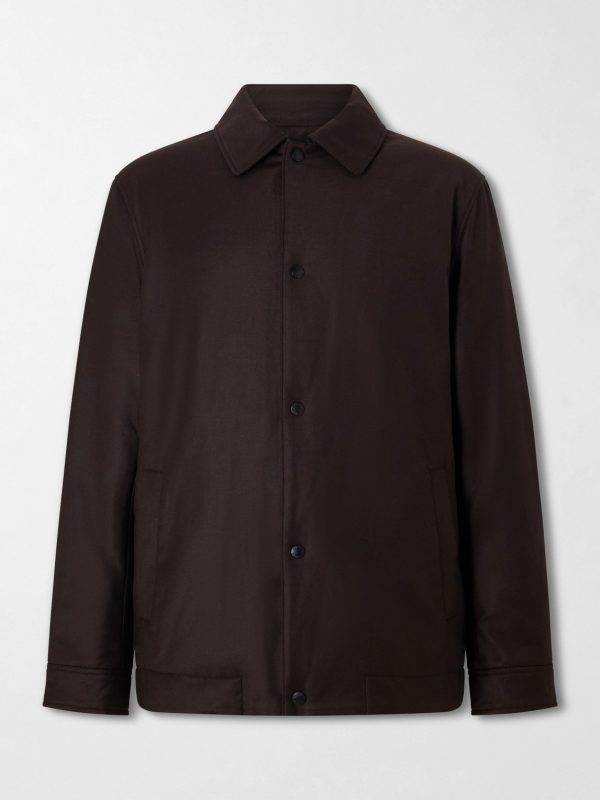Padded Wool and Silk-Blend Jacket Padded Wool and Silk-Blend Jacket