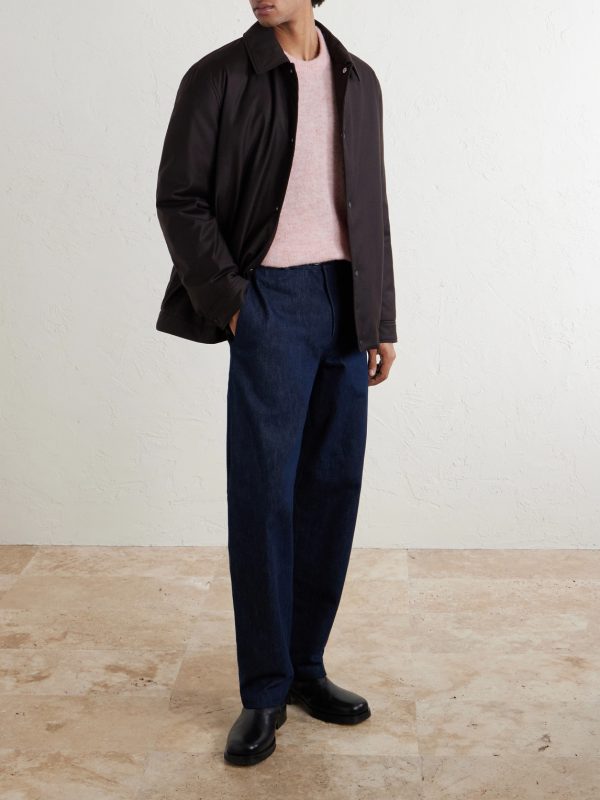 Padded Wool and Silk-Blend Jacket - OU Padded Wool and Silk-Blend Jacket - OU