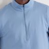 Slim-Fit Stretch Recycled-Jersey Half-Zip Top - CU Slim-Fit Stretch Recycled-Jersey Half-Zip Top - CU