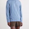 Slim-Fit Stretch Recycled-Jersey Half-Zip Top - FR Slim-Fit Stretch Recycled-Jersey Half-Zip Top - FR