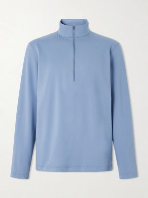Slim-Fit Stretch Recycled-Jersey Half-Zip Top Slim-Fit Stretch Recycled-Jersey Half-Zip Top