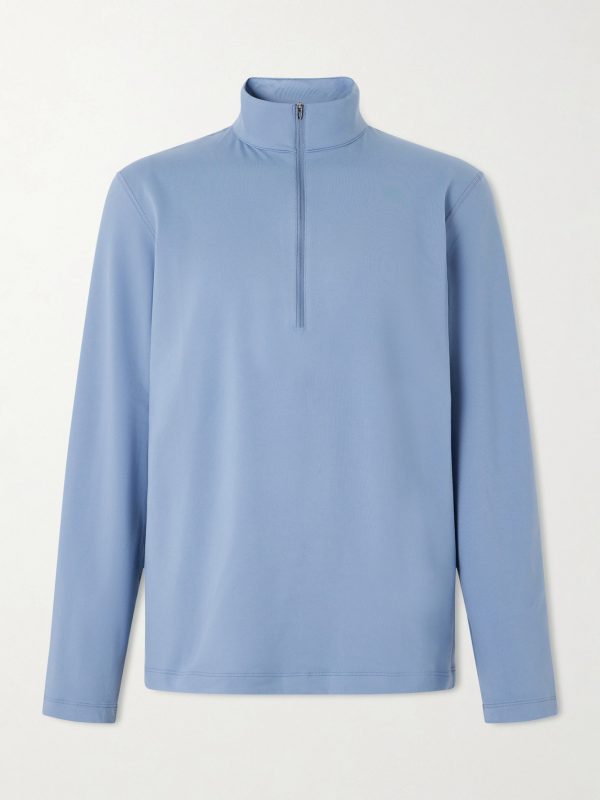 Slim-Fit Stretch Recycled-Jersey Half-Zip Top Slim-Fit Stretch Recycled-Jersey Half-Zip Top