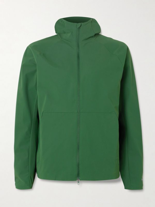 Pace Breaker Stretch Recycled-Nylon Hooded Jacket