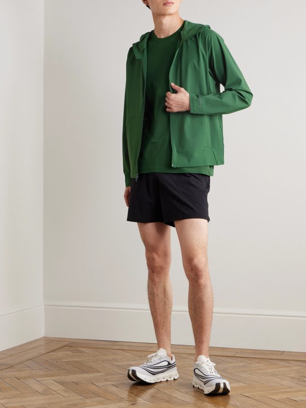 Pace Breaker Stretch Recycled-Nylon Hooded Jacket - OU
