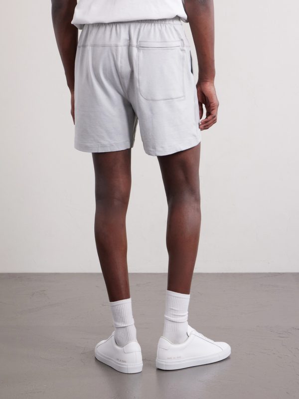 Straight-Leg Stretch Recycled-Jersey Shorts - BK Straight-Leg Stretch Recycled-Jersey Shorts - BK