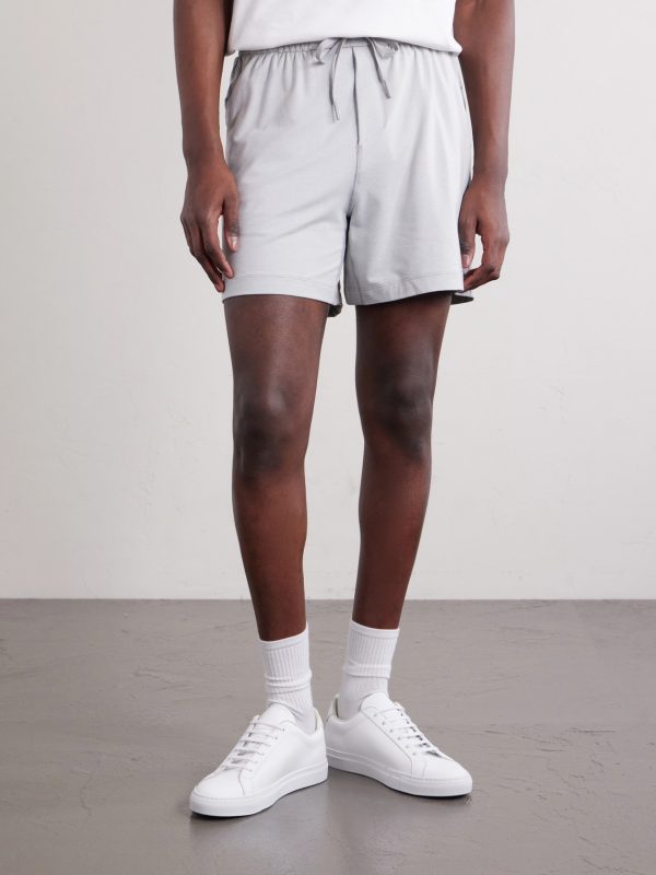 Straight-Leg Stretch Recycled-Jersey Shorts - FR Straight-Leg Stretch Recycled-Jersey Shorts - FR