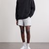 Straight-Leg Stretch Recycled-Jersey Shorts - OU Straight-Leg Stretch Recycled-Jersey Shorts - OU