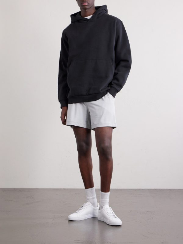 Straight-Leg Stretch Recycled-Jersey Shorts - OU Straight-Leg Stretch Recycled-Jersey Shorts - OU