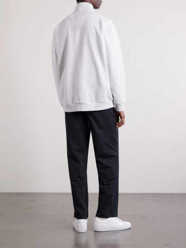 Steady State Cotton-Blend Jersey Half-Zip Sweatshirt - BK Steady State Cotton-Blend Jersey Half-Zip Sweatshirt - BK