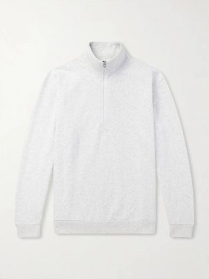 Steady State Cotton-Blend Jersey Half-Zip Sweatshirt Steady State Cotton-Blend Jersey Half-Zip Sweatshirt