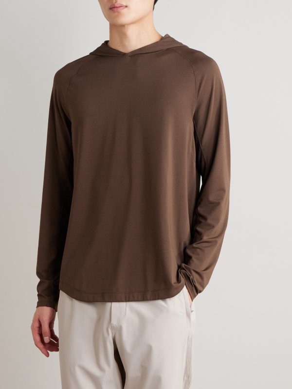 License to Train Stretch Recycled-Jersey Hoodie - FR