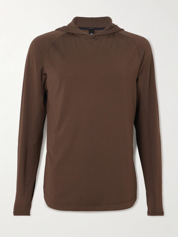 License to Train Stretch Recycled-Jersey Hoodie