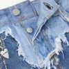 1981 Wide-Leg Trompe L'oeil Printed Organic Jeans - E1 1981 Wide-Leg Trompe L'oeil Printed Organic Jeans - E1