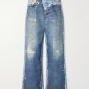 1981 Wide-Leg Trompe L'oeil Printed Organic Jeans 1981 Wide-Leg Trompe L'oeil Printed Organic Jeans