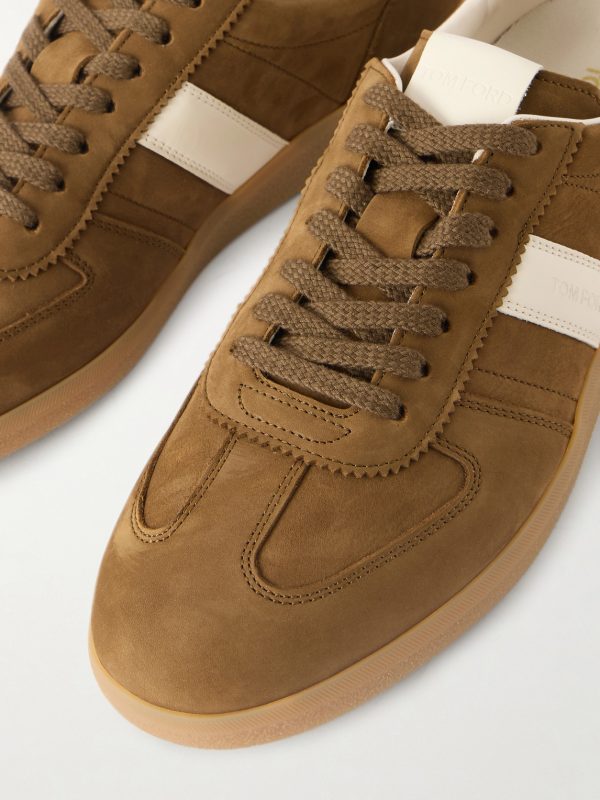Terence Leather-Trimmed Nubuck Sneakers - CU Terence Leather-Trimmed Nubuck Sneakers - CU