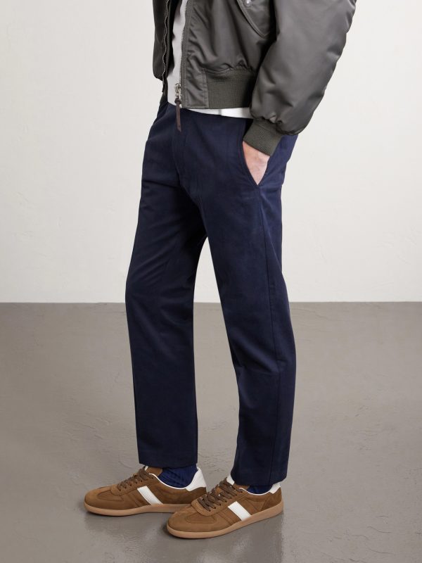 Terence Leather-Trimmed Nubuck Sneakers - OU Terence Leather-Trimmed Nubuck Sneakers - OU