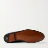 Steven Grosgrain-Trimmed Croc-Effect Leather Loafers - E1