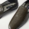 Steven Grosgrain-Trimmed Croc-Effect Leather Loafers - CU Steven Grosgrain-Trimmed Croc-Effect Leather Loafers - CU