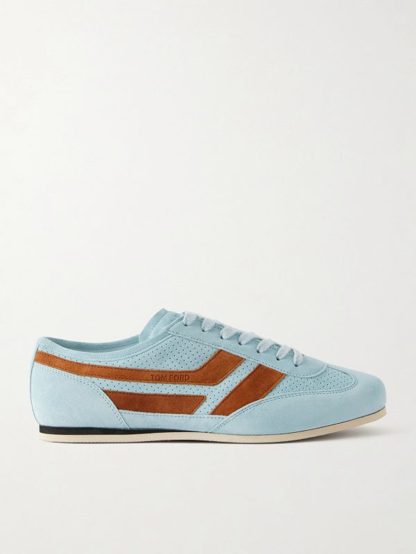 Brook Perforated Suede Sneakers