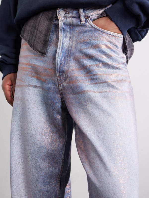 Wide-Leg Glittered Jeans - CU Wide-Leg Glittered Jeans - CU