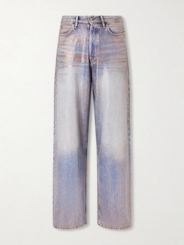 Wide-Leg Glittered Jeans Wide-Leg Glittered Jeans