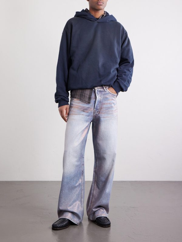 Wide-Leg Glittered Jeans - OU Wide-Leg Glittered Jeans - OU