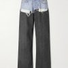 1981 Straight-Leg Trompe L'oeil Organic Jeans