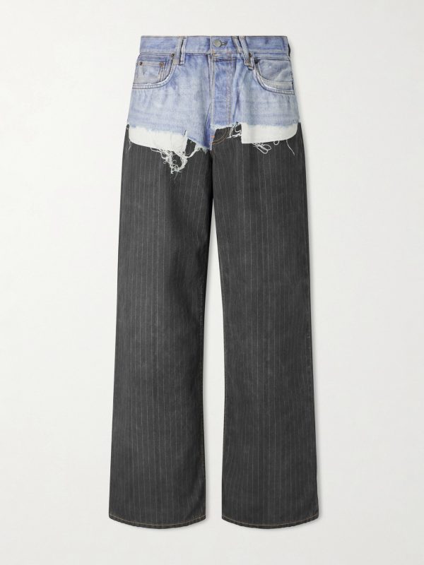 1981 Straight-Leg Trompe L'oeil Organic Jeans