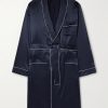 Belted Silk-Satin Robe Belted Silk-Satin Robe