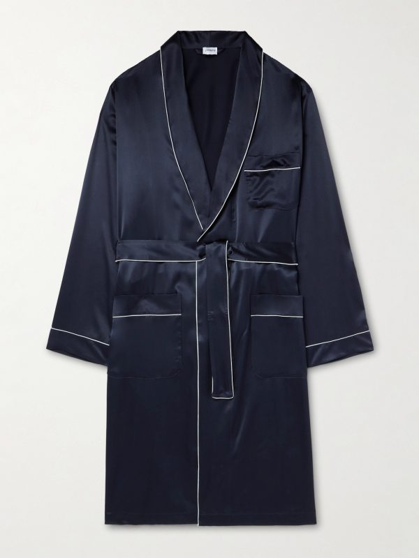 Belted Silk-Satin Robe Belted Silk-Satin Robe