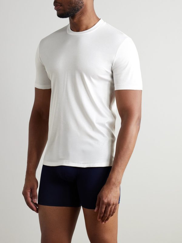 Sea Island Cotton-Jersey T-Shirt - OU Sea Island Cotton-Jersey T-Shirt - OU