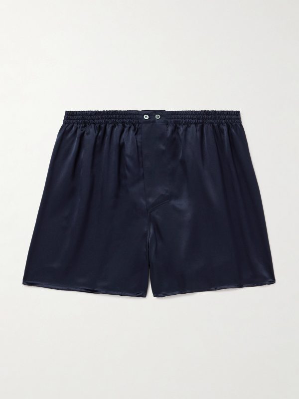 Silk-Satin Boxer Shorts