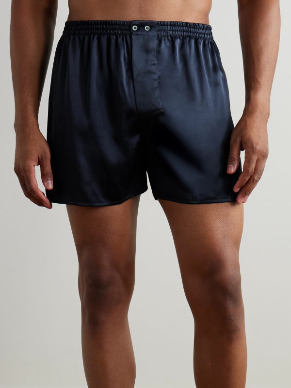 Silk-Satin Boxer Shorts - OU