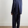 Silk-Satin Pyjama Set - BK Silk-Satin Pyjama Set - BK