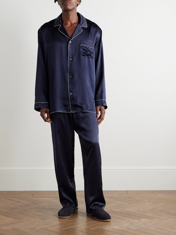 Silk-Satin Pyjama Set - OU Silk-Satin Pyjama Set - OU