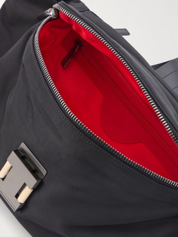 Nox Leather-Trimmed Nylon Belt Bag - E1