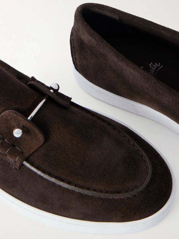 Chambeliboat Embellished Suede Loafers - CU Chambeliboat Embellished Suede Loafers - CU
