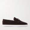 Chambeliboat Embellished Suede Loafers Chambeliboat Embellished Suede Loafers