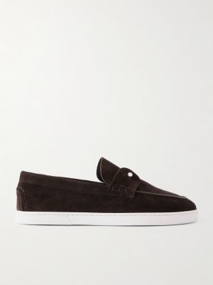 Chambeliboat Embellished Suede Loafers Chambeliboat Embellished Suede Loafers