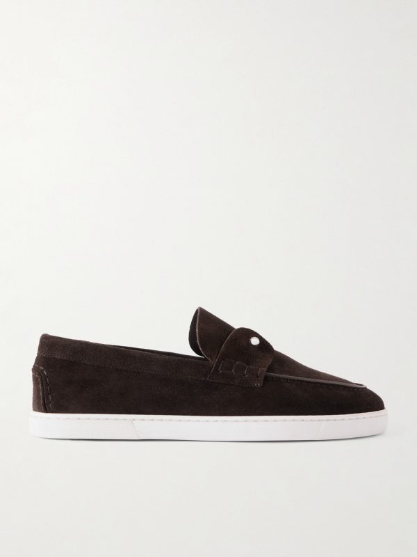 Chambeliboat Embellished Suede Loafers Chambeliboat Embellished Suede Loafers