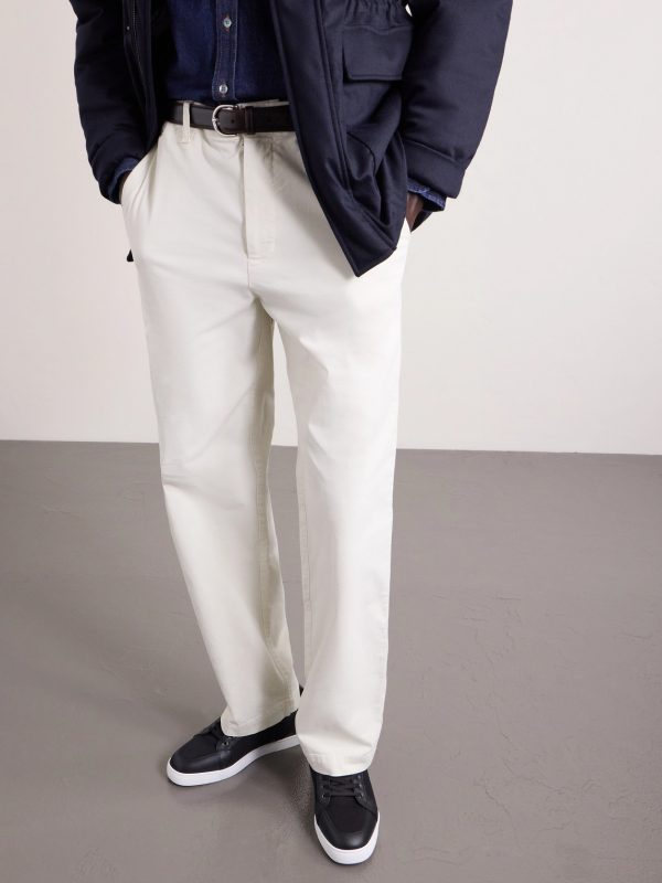 Rantulow Cotton-Twill and Leather Sneakers - OU Rantulow Cotton-Twill and Leather Sneakers - OU