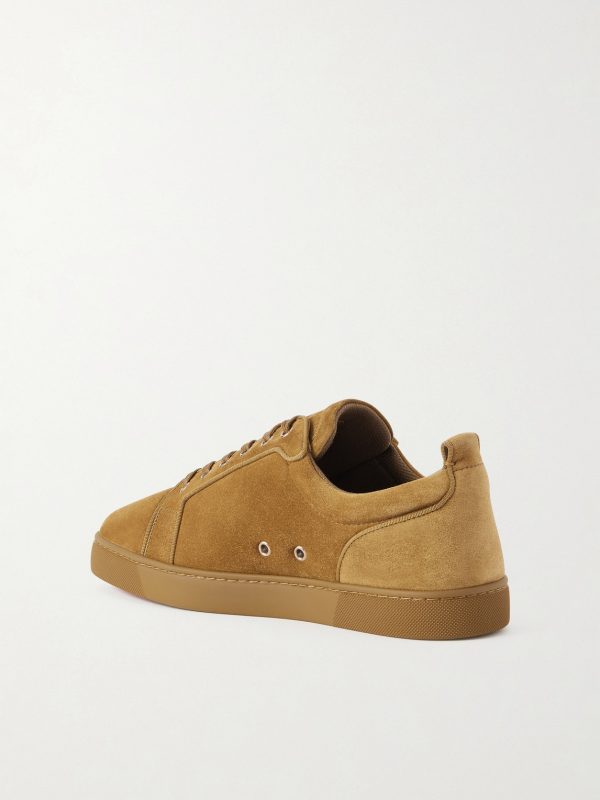 Louis Junior Grosgrain-Trimmed Suede Sneakers - BK
